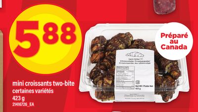 Mini croissants two-bite, 423 g
