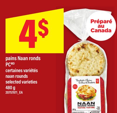 Pains naan ronds pc
