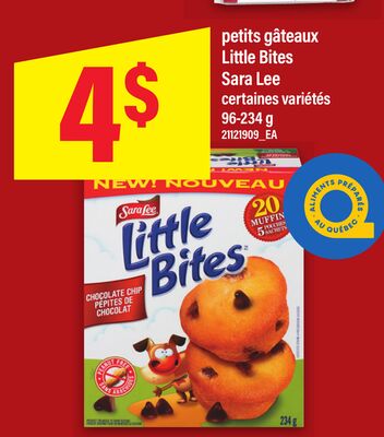 Petits gâteaux sara lee