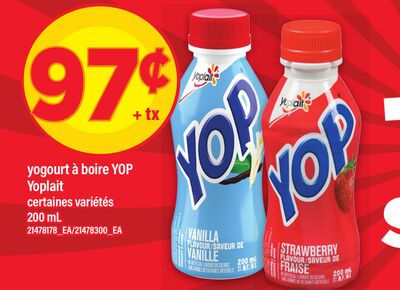 Yogourt à boire yop yoplait, 200 ml