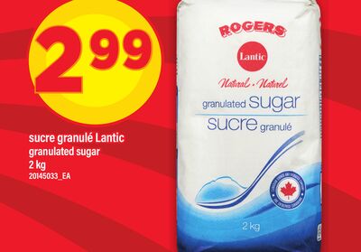 Sucre granulé lantic