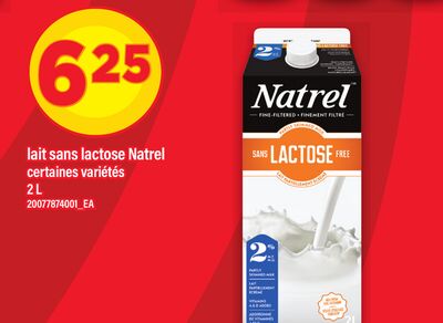 Lait sans lactose natrel, 2 l