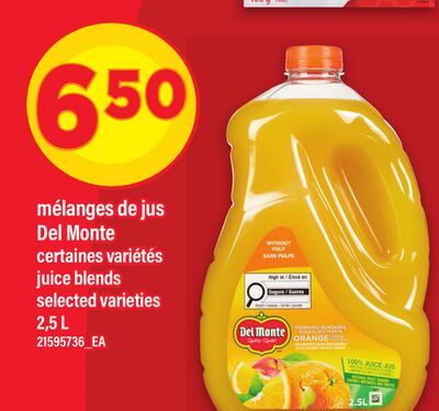 Mélanges de jus del monte