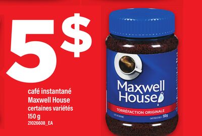 Café instantané maxwell house, 150 g
