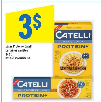 Pâtes protein + catelli, 340 g