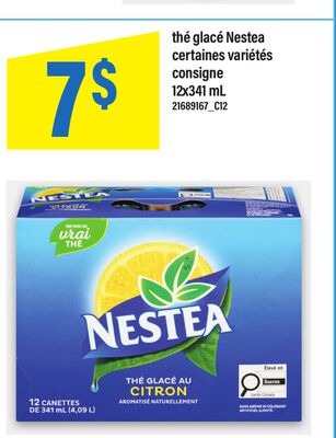 Thé glacé nestea, 12x341 ml