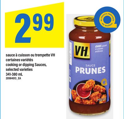 Sauce à cuisson ou trempette vh