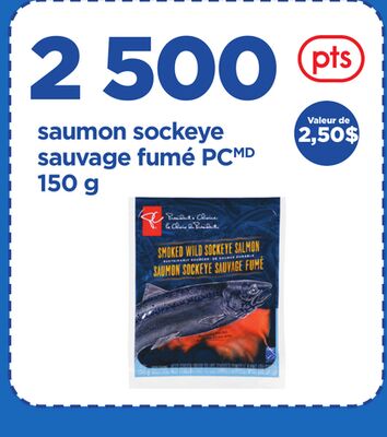 Saumon sockeye sauvage fumé pcmd 150 g