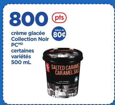 Crème glacée collection noir pc, 500 ml