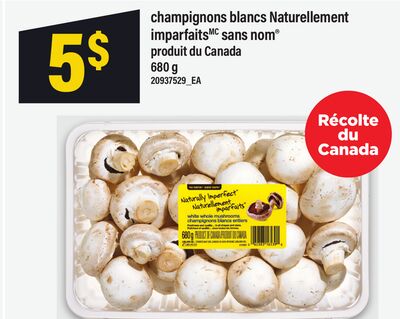 Champignons blancs naturellement imparfaits sans nom®, 680 g
