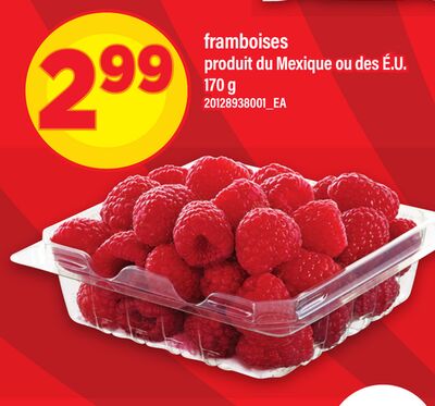 Framboises, 170 g