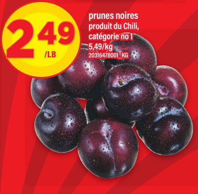 Prunes noires