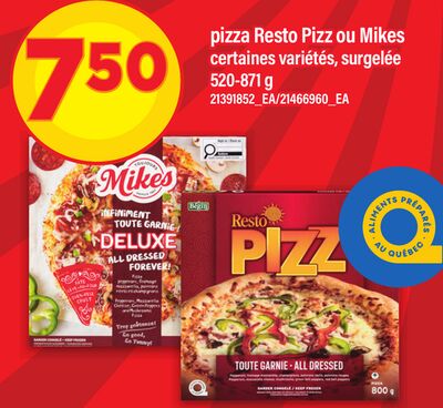 Pizza resto pizz ou mikes, 520-871 g