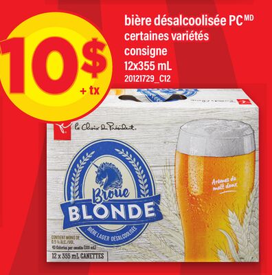 Bière désalcoolisée pcmd