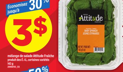 Mélange de salade attitude fraîche, 142 g