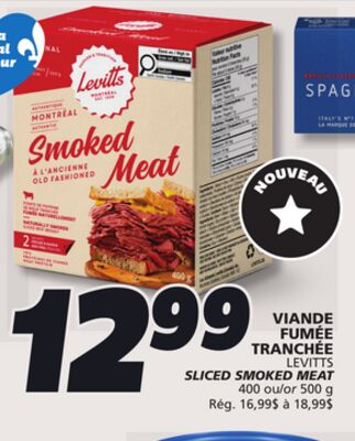 Viande fumée tranchée levitts