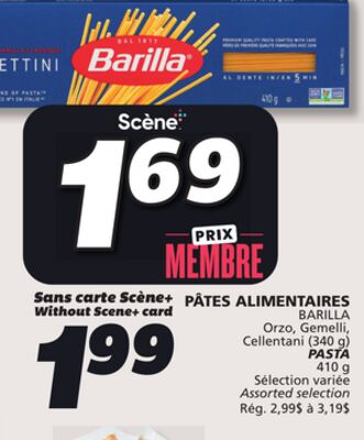 Pâtes alimentaires barilla