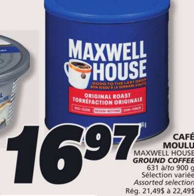 Café moulu maxwell house