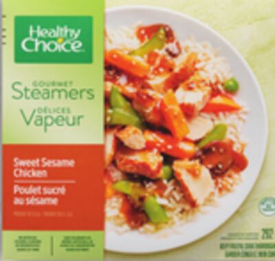Repas surgelé healthy choice gourmet steamers, simply steamers