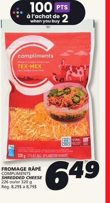 Fromage râpé compliments