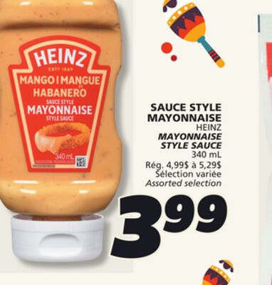 Sauce style mayonnaise heinz