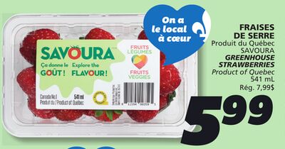 Fraises de serre savoura