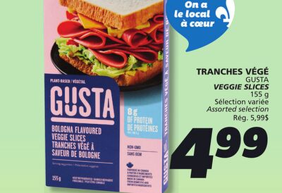 Tranches végé gusta