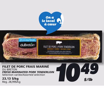 Filet de porc frais mariné du breton