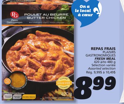 Repas frais plaisirs gastronomiques
