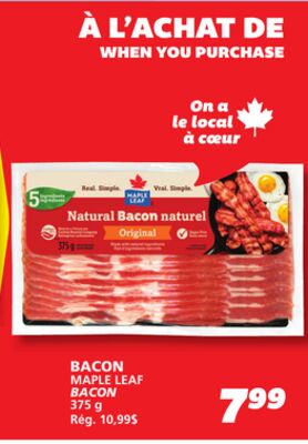 Bacon maple leaf