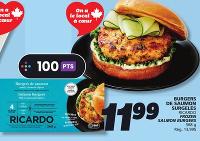 Burgers de saumon surgelés ricardo
