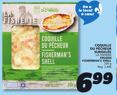 Coquille du pêcheur surgelée la fisherie
