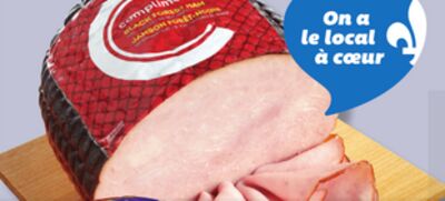 Jambon fumé. panache cabane à sucre ou/or compliments forêt-noire, forêt-noire à l'ancienne