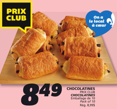 Chocolatines prix club