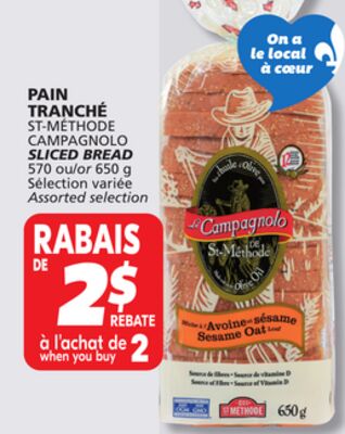 Pain tranché st-méthode campagnolo