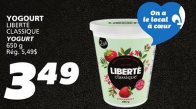 Yogourt liberté