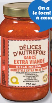 Sauce pour pâtes délices d'autrefois