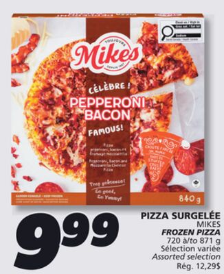 Pizza surgelée mikes