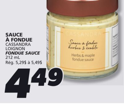 Sauce à fondue cassandra loignon