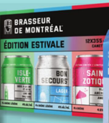 Bière brasseur de montréal édition estivale