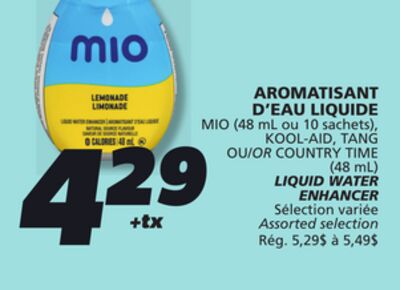 Aromatisant d'eau liquide mio