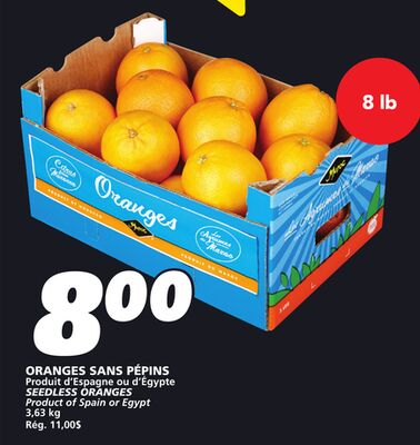Oranges sans pépins