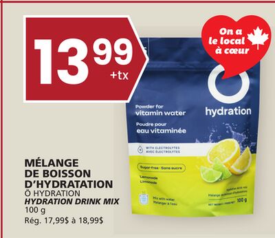 Mélange de boisson d'hydratation ö hydration