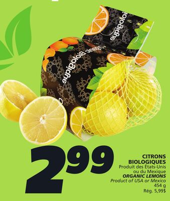 Citrons biologiques