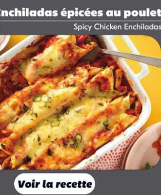 Enchiladas épicées au poulet