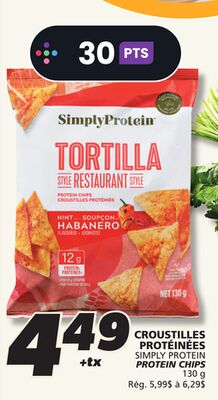 Croustilles protéinées simply protein
