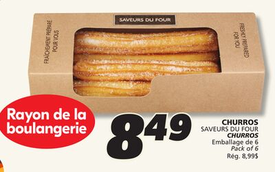 Churros saveurs du four