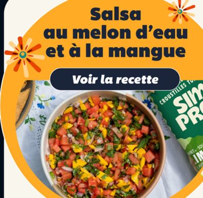 Salsa au melon d'eau et à la mangue