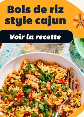 Bols de riz style cajun
