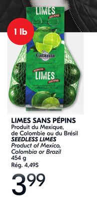 Limes sans pépins